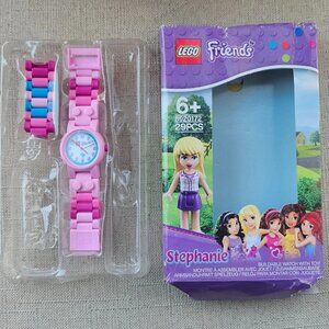 Lego Friends Girl Wristwatch Pink/Purple/Blue Tone Analog Quartz Watch in box